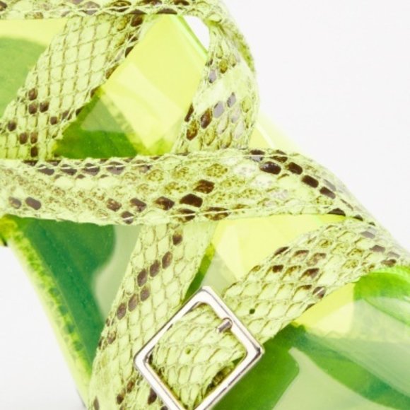 PVC Snake Print Booties - Picture 3 of 4